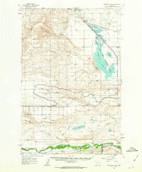 Freezeout Lake 1960 topographic map thumbnail