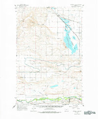 Freezeout Lake 1960 topographic map thumbnail