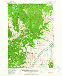 Fridley Peak 1955 topographic map thumbnail