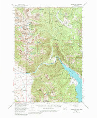 Hebgen Dam 1950 topographic map thumbnail