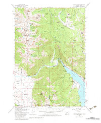 Hebgen Dam 1950 topographic map thumbnail
