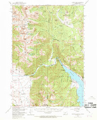 Hebgen Dam 1950 topographic map thumbnail