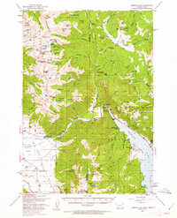 Hebgen Dam 1950 topographic map thumbnail