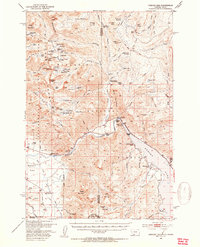 Hebgen Dam 1950 topographic map thumbnail