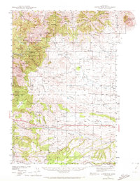 Judith Peak 1941 topographic map thumbnail