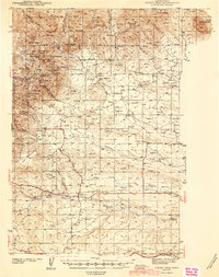 Judith Peak 1944 topographic map thumbnail