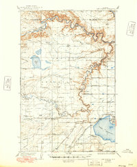 Lake Frances 1937 topographic map thumbnail
