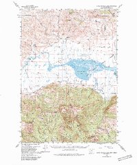 Lower Red Rock Lake 1950 topographic map thumbnail
