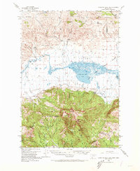 Lower Red Rock Lake 1950 topographic map thumbnail