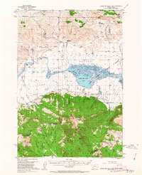 Lower Red Rock Lake 1950 topographic map thumbnail