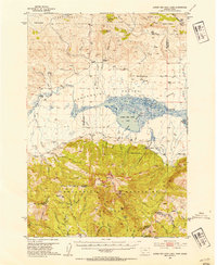 Lower Red Rock Lake 1950 topographic map thumbnail