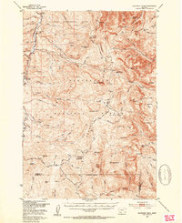 Monument Ridge 1950 topographic map thumbnail