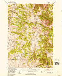 Monument Ridge 1950 topographic map thumbnail