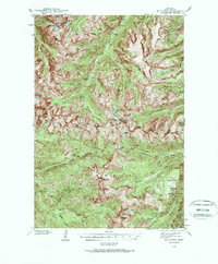 Mt Cowen 1940 topographic map thumbnail