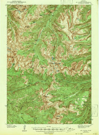 Mt Cowen topographic map thumbnail