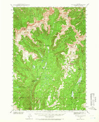 Mt Wallace 1940 topographic map thumbnail
