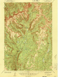 Mt Wallace 1943 topographic map thumbnail