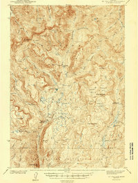 Mt Wallace 1943 topographic map thumbnail