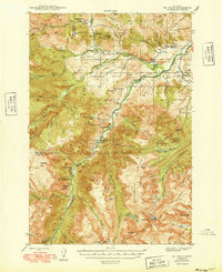 Mt Wood 1939 topographic map thumbnail