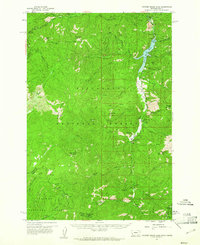 Painted Rocks Lake 1960 topographic map thumbnail