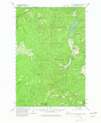 Painted Rocks Lake 1960 topographic map thumbnail