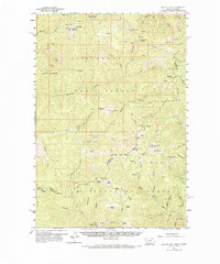 Piquett Mountain 1960 topographic map thumbnail