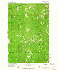 Piquett Mountain 1960 topographic map thumbnail