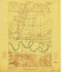 Poplar 1912 topographic map thumbnail