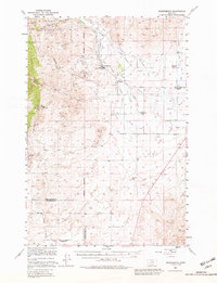 Radersburg 1949 topographic map thumbnail
