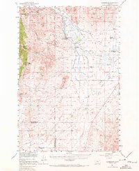 Radersburg 1949 topographic map thumbnail