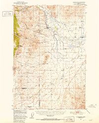 Radersburg 1949 topographic map thumbnail
