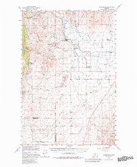 Radersburg 1949 topographic map preview