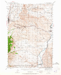 Red Lodge 1944 topographic map thumbnail