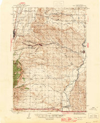 Red Lodge 1944 topographic map thumbnail