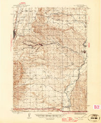 Red Lodge 1944 topographic map thumbnail