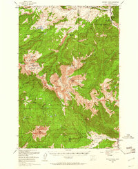 Spanish Peaks 1950 topographic map thumbnail