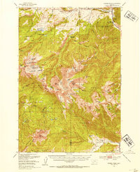 Spanish Peaks 1950 topographic map thumbnail