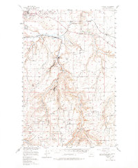 Stockett 1955 topographic map thumbnail
