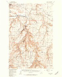 Stockett 1955 topographic map thumbnail