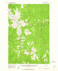 Straight Peak 1960 topographic map thumbnail