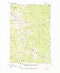 Straight Peak 1960 topographic map thumbnail
