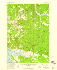 Tepee Creek 1958 topographic map thumbnail