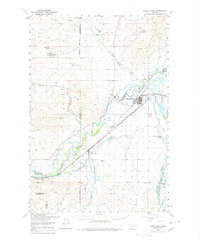 Three Forks 1950 topographic map thumbnail