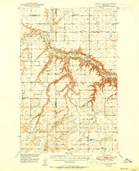 Timber Coulee topographic map thumbnail