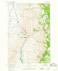 Toston 1949 topographic map thumbnail