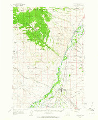 Twin Bridges 1960 topographic map thumbnail