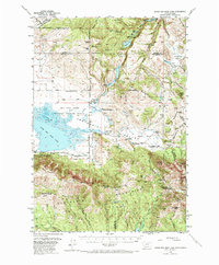 Upper Red Rock Lake 1950 topographic map thumbnail