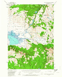 Upper Red Rock Lake 1950 topographic map thumbnail