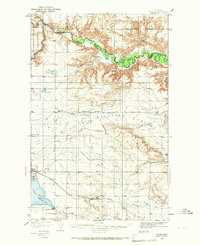 Valier 1934 topographic map preview
