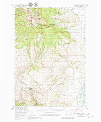 Virginia City 1950 topographic map thumbnail